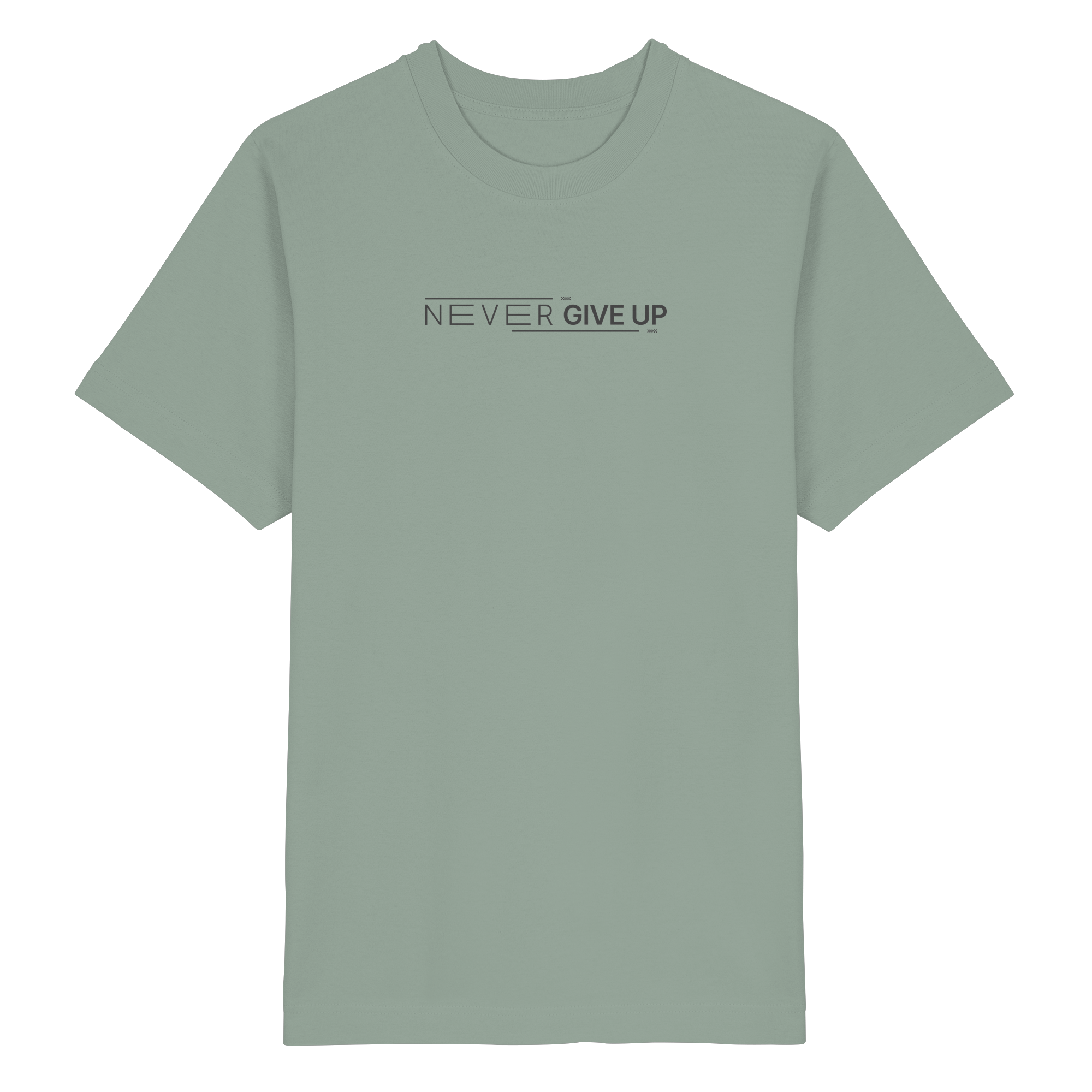 Never give up - Heavy Oversized Organic Shirt