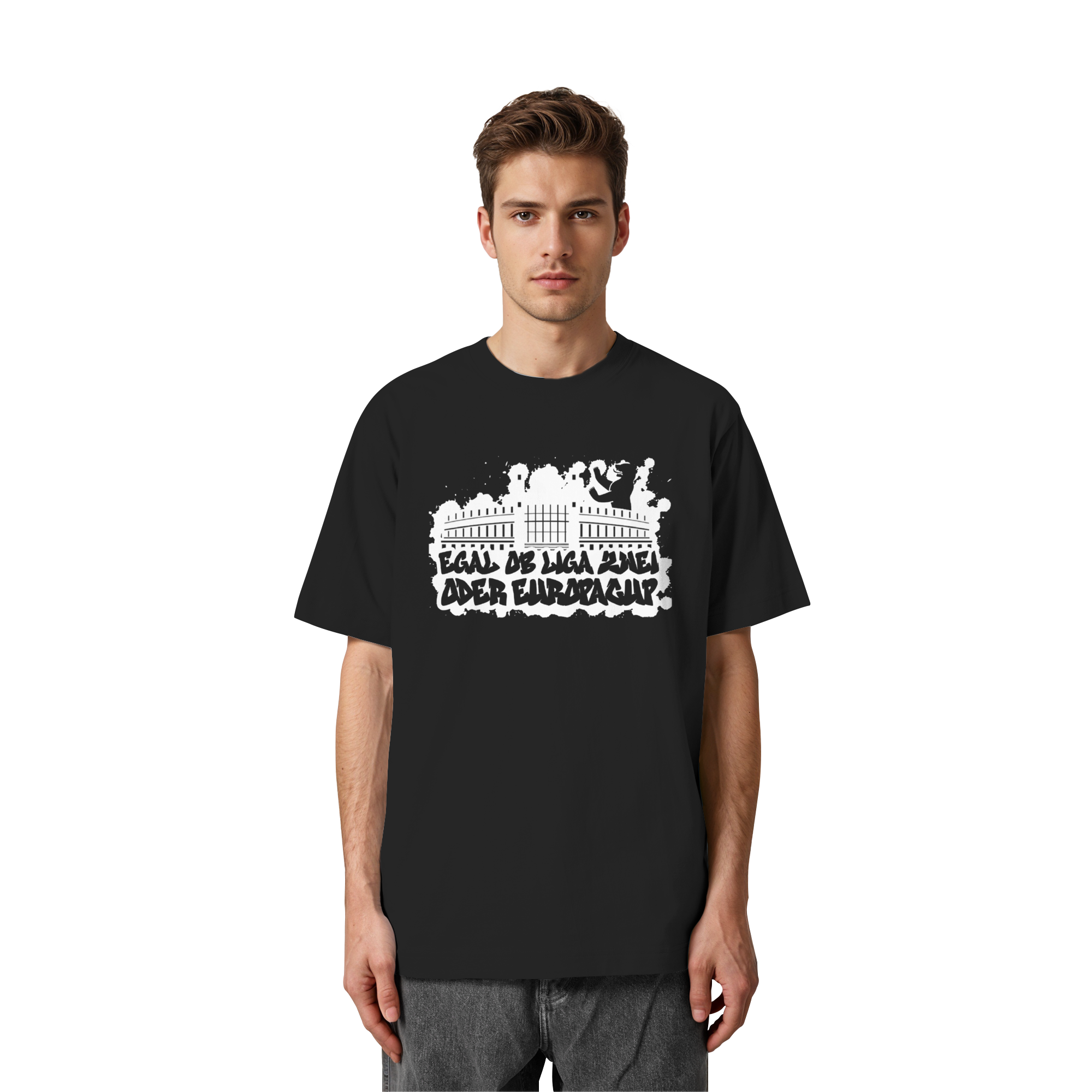 Egal ob Liga Zwei - Heavy Oversized Organic Shirt