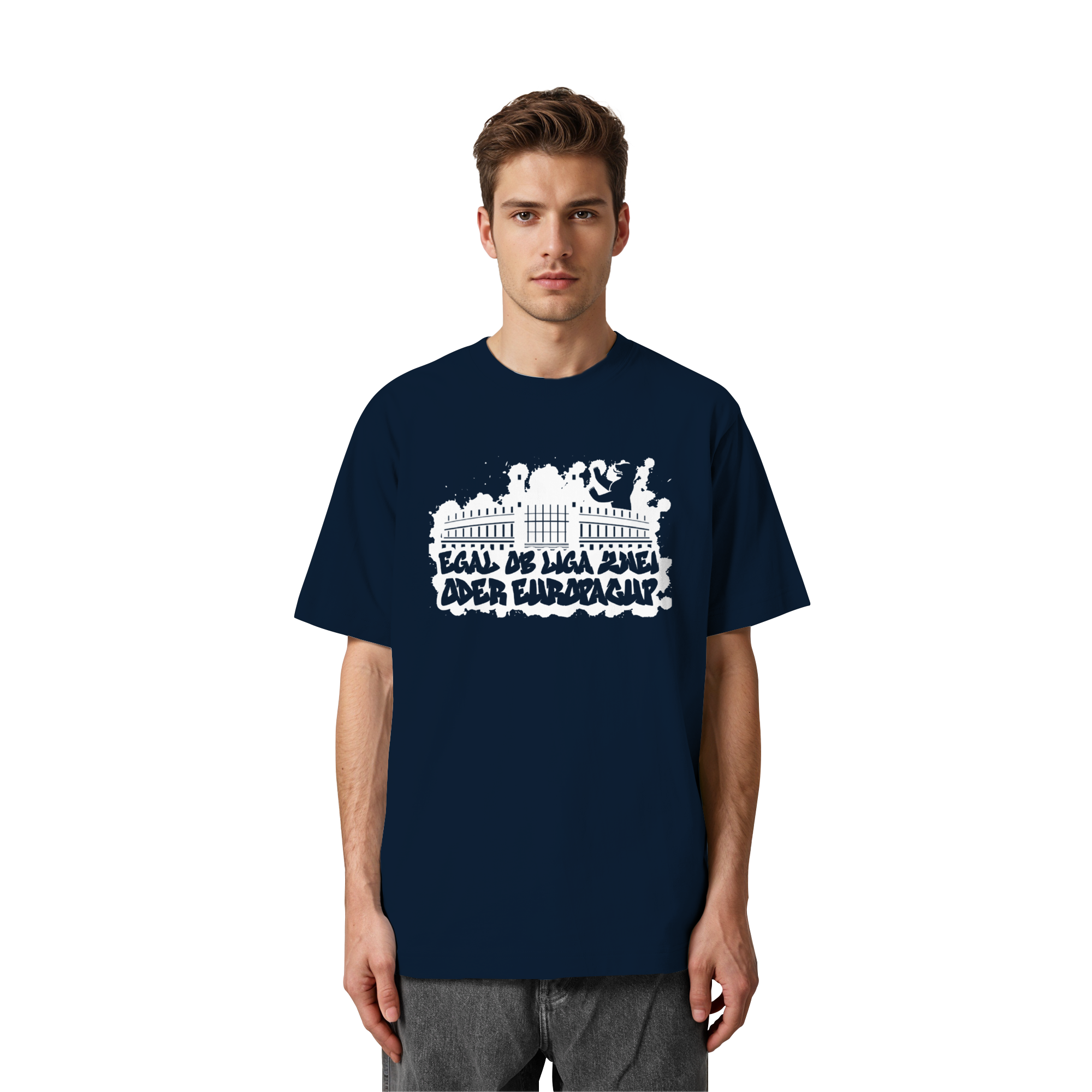 Egal ob Liga Zwei - Heavy Oversized Organic Shirt