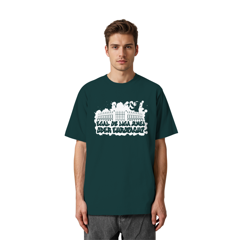 Egal ob Liga Zwei - Heavy Oversized Organic Shirt