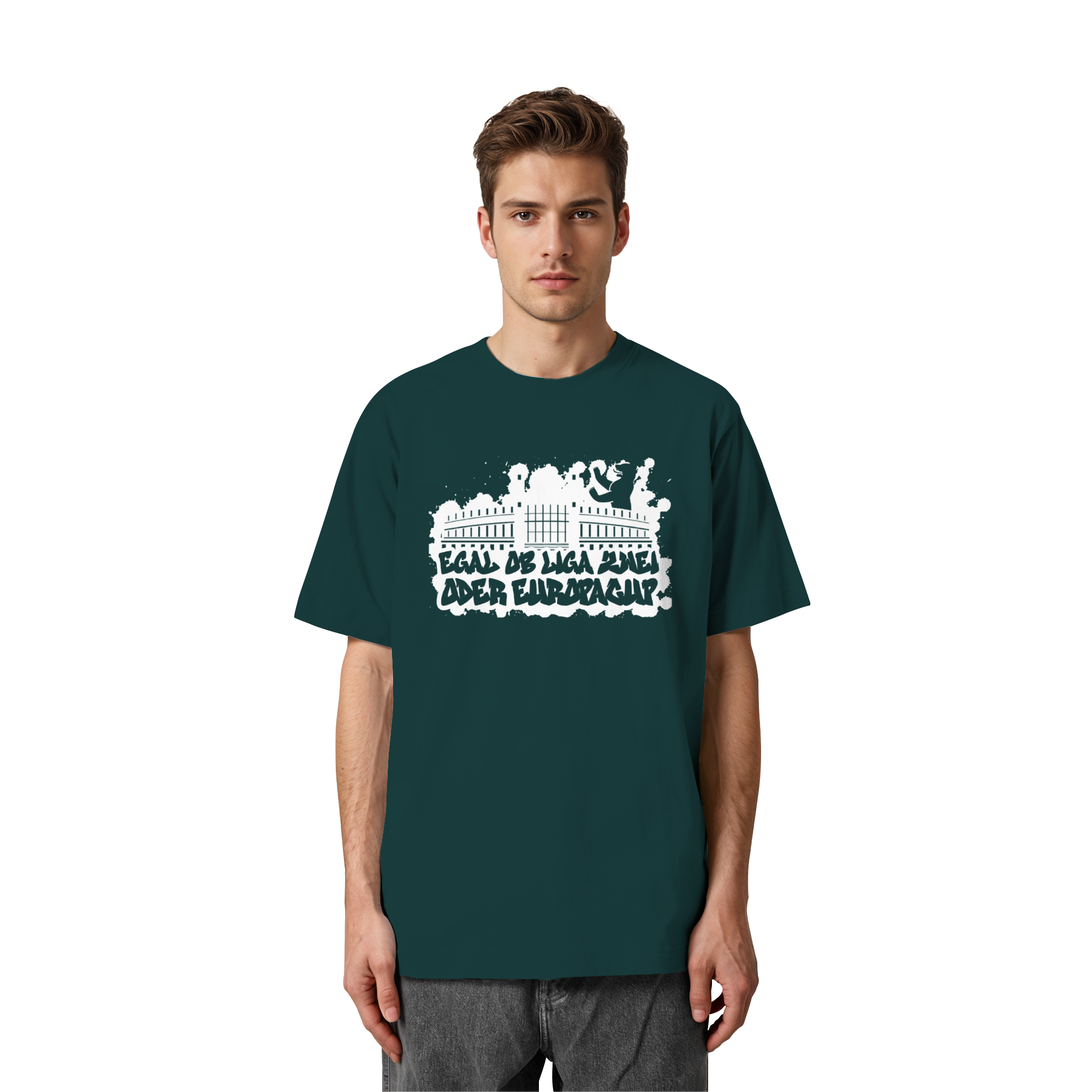 Egal ob Liga Zwei - Heavy Oversized Organic Shirt