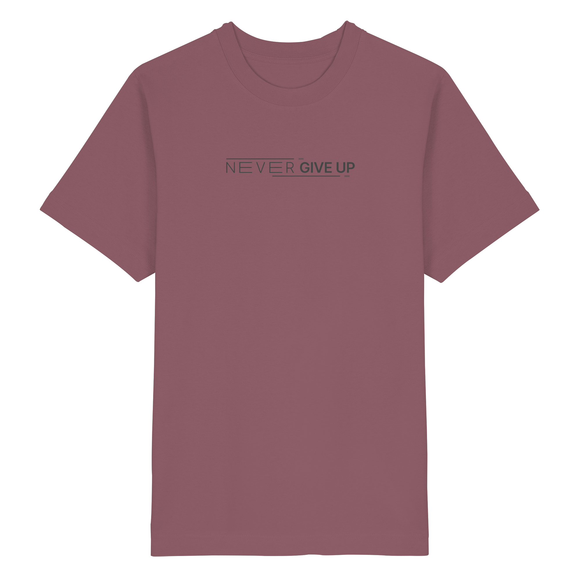 Never give up - Heavy Oversized Organic Shirt