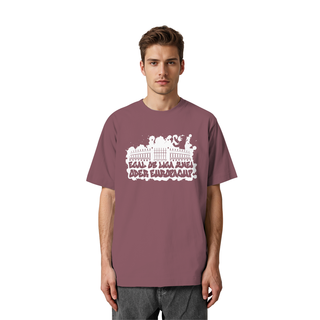 Egal ob Liga Zwei - Heavy Oversized Organic Shirt