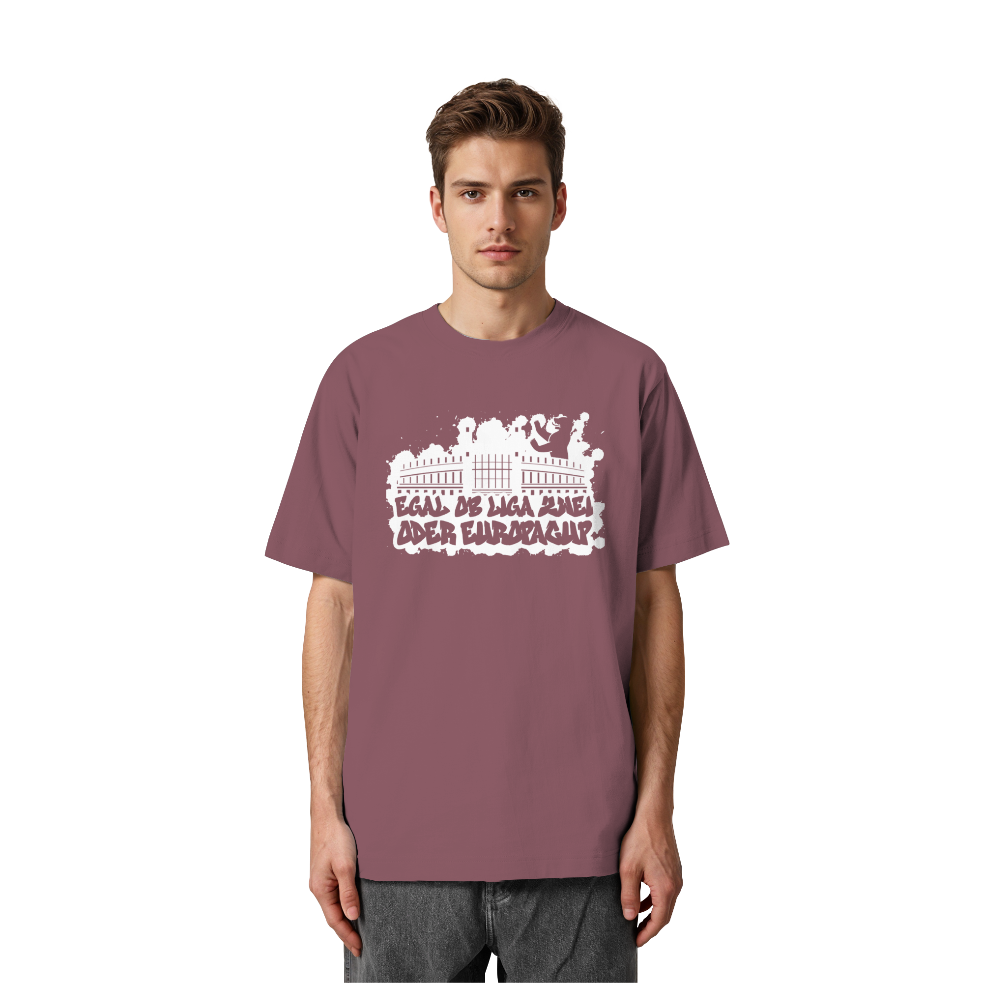 Egal ob Liga Zwei - Heavy Oversized Organic Shirt