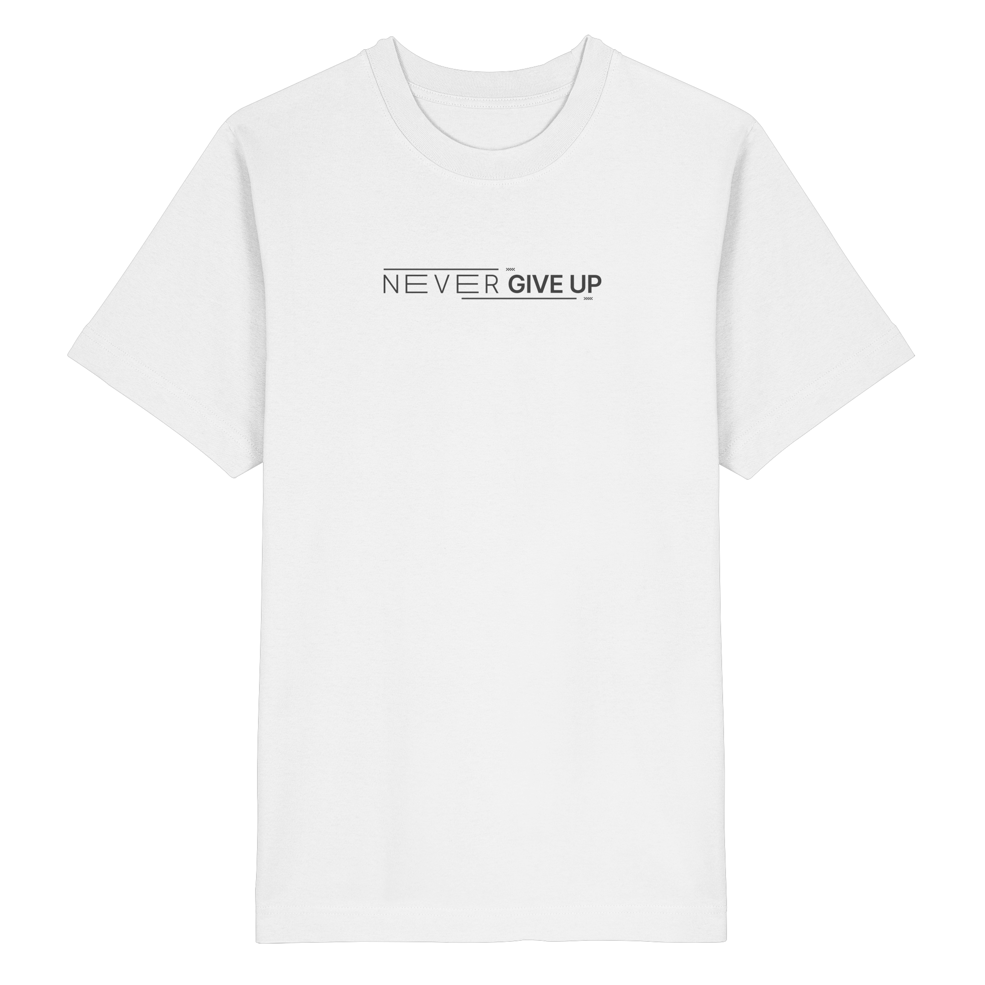 Never give up - Heavy Oversized Organic Shirt