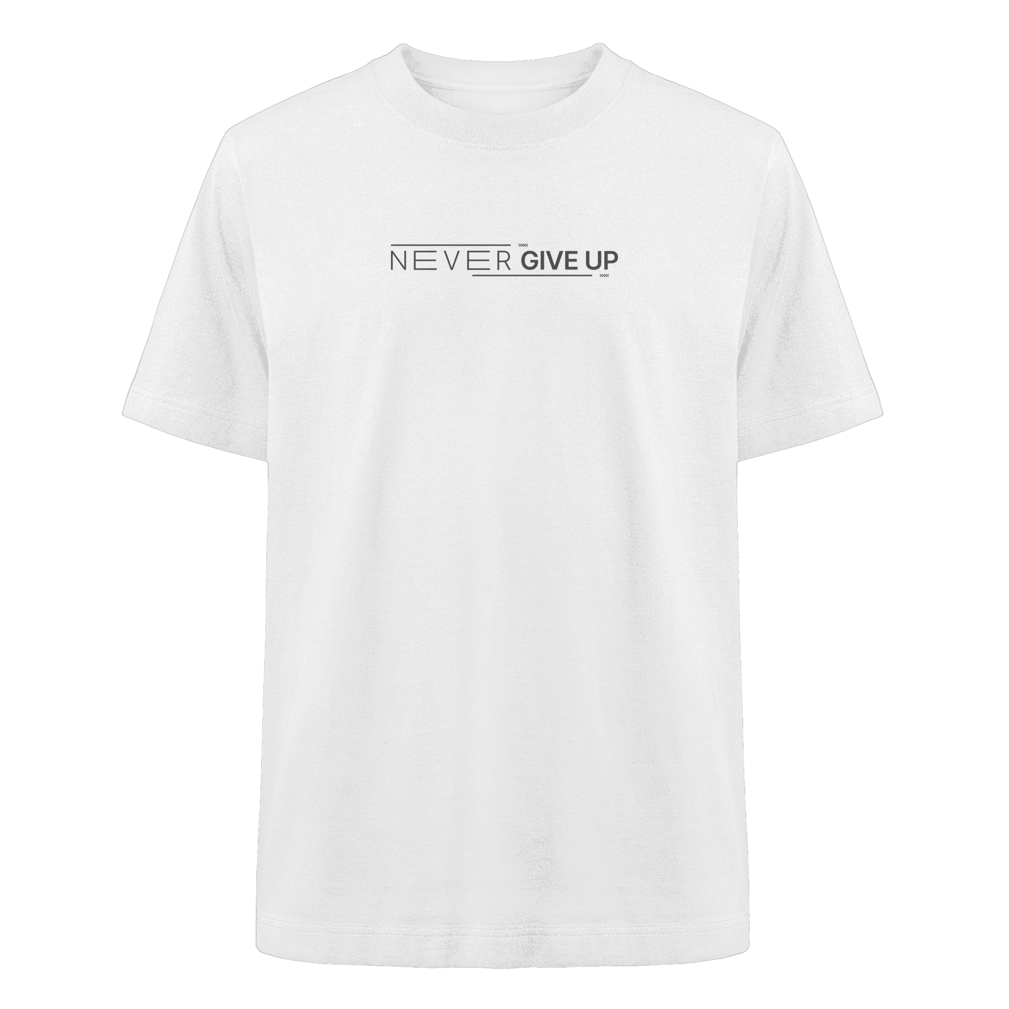 Never give up - Heavy Oversized Organic Shirt