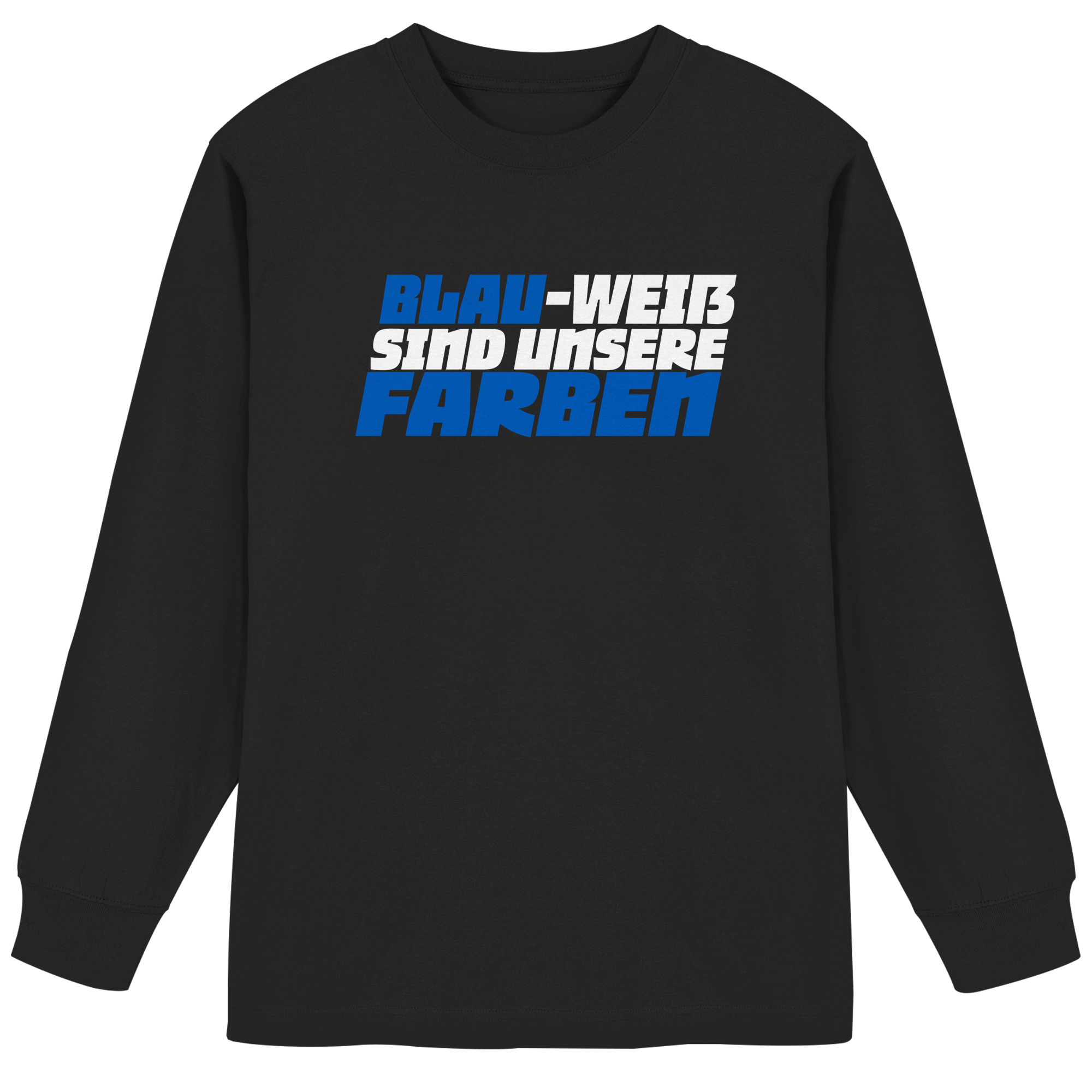 Blau-Weiß sind unsere Farbe - Organic Heavy Oversized Longsleeve T-Shirt