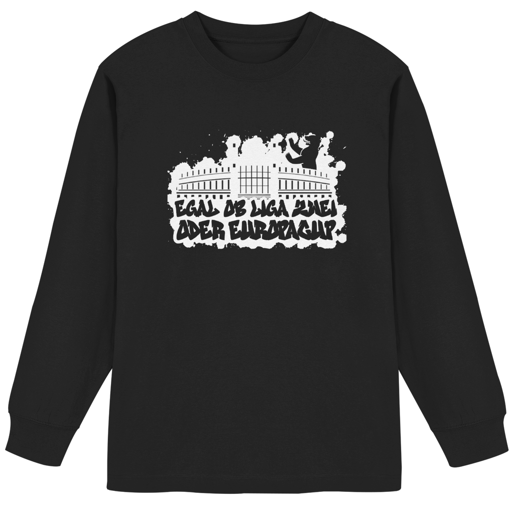 Egal ob Liga Zwei - Organic Heavy Oversized Longsleeve T-Shirt