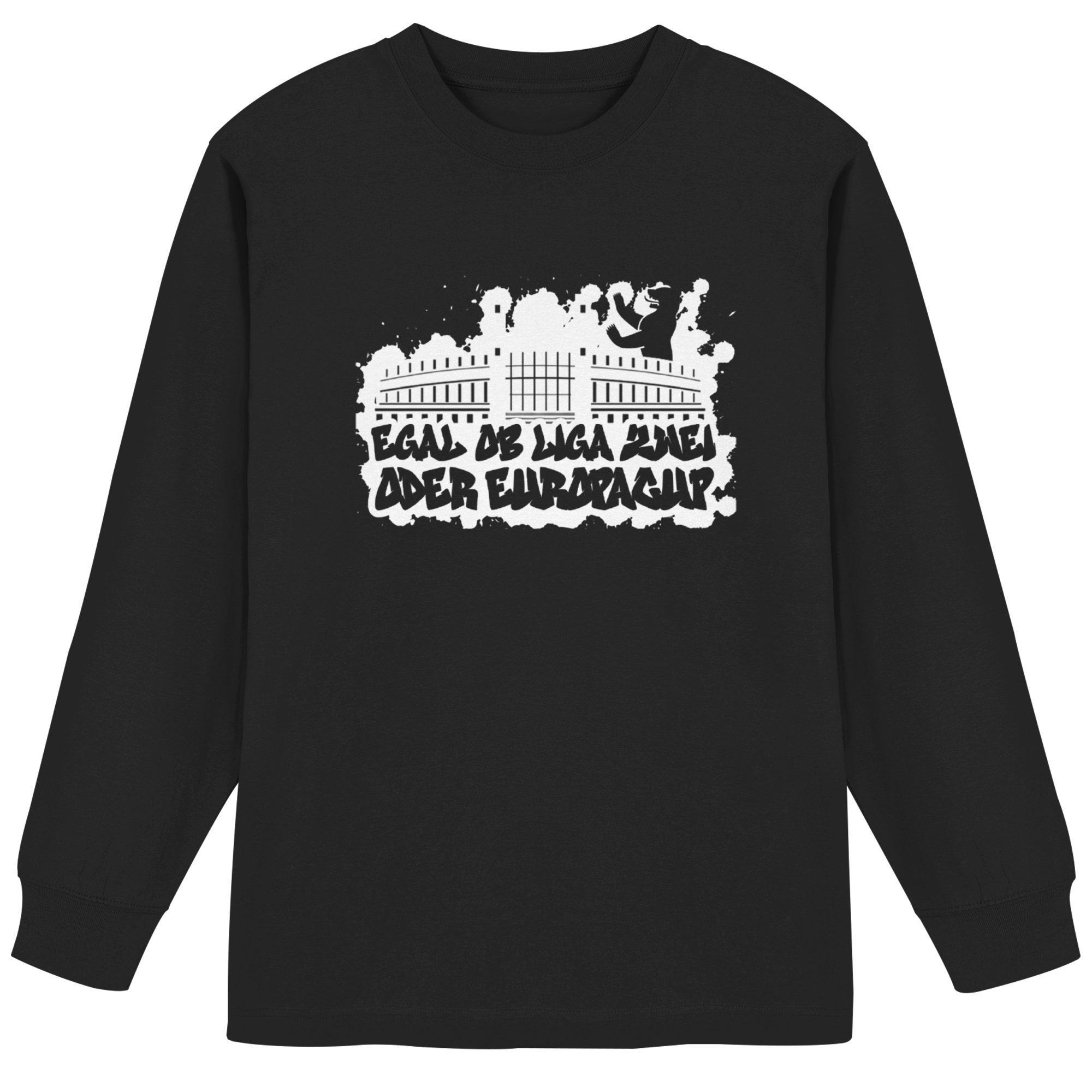 Egal ob Liga Zwei - Organic Heavy Oversized Longsleeve T-Shirt