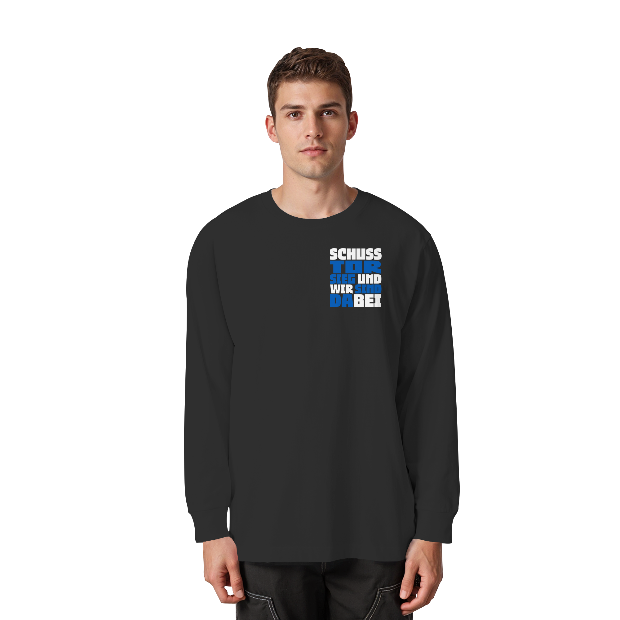 Schuss Tor Sieg - Organic Heavy Oversized Longsleeve T-Shirt