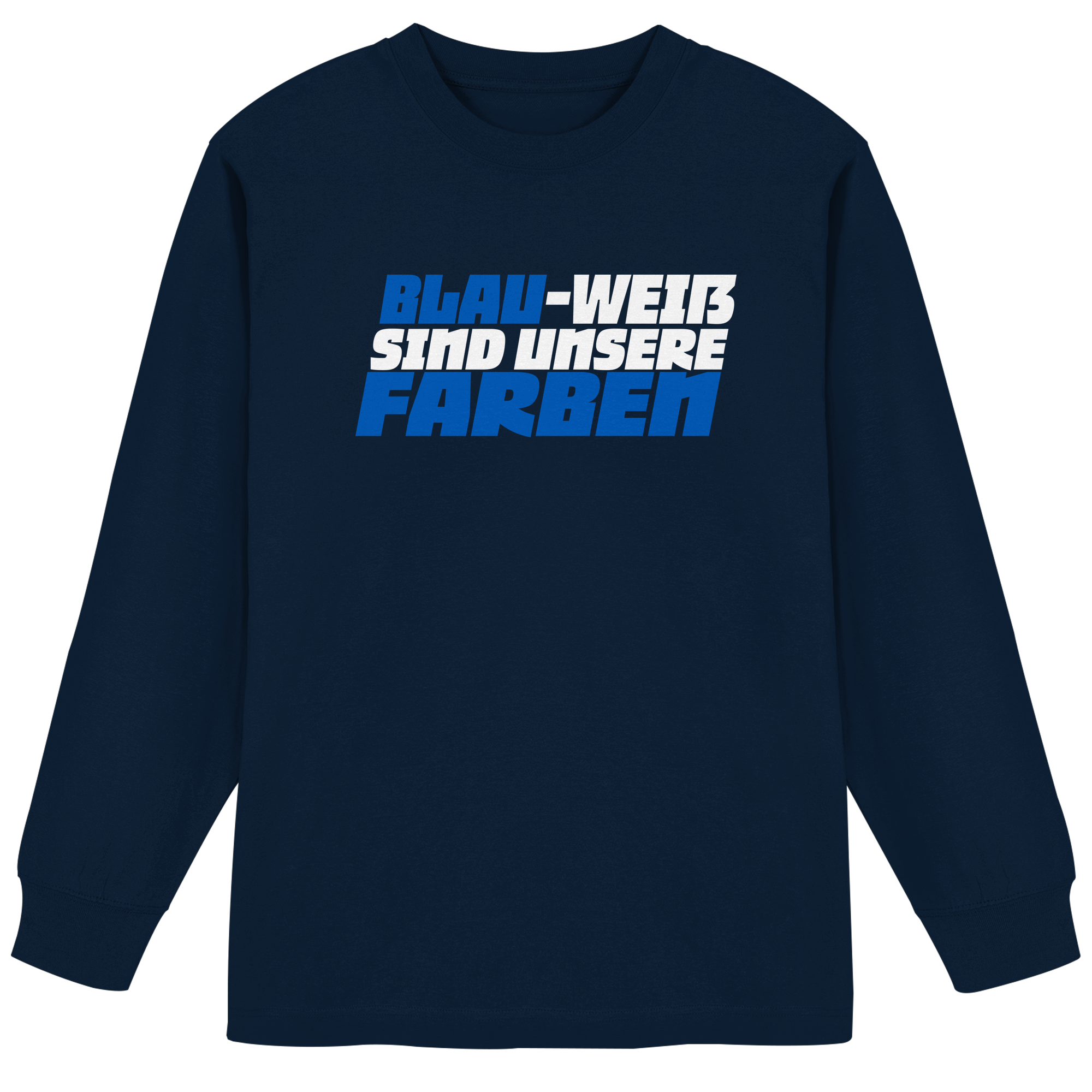 Blau-Weiß sind unsere Farbe - Organic Heavy Oversized Longsleeve T-Shirt