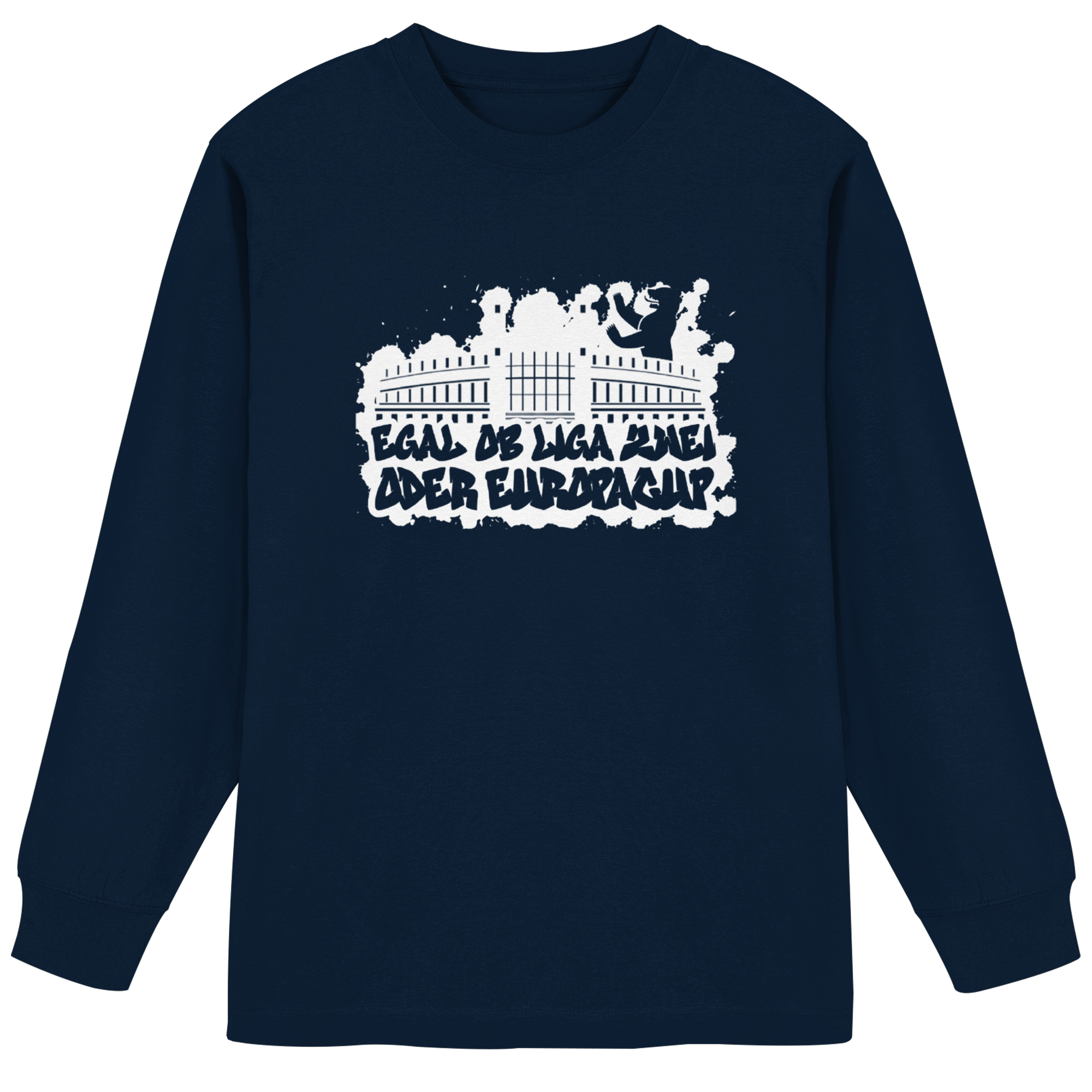 Egal ob Liga Zwei - Organic Heavy Oversized Longsleeve T-Shirt