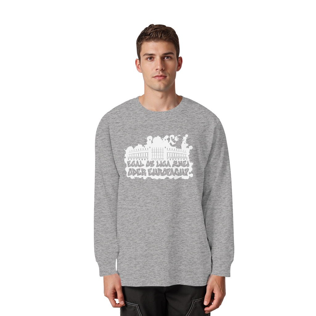 Egal ob Liga Zwei - Organic Heavy Oversized Longsleeve T-Shirt