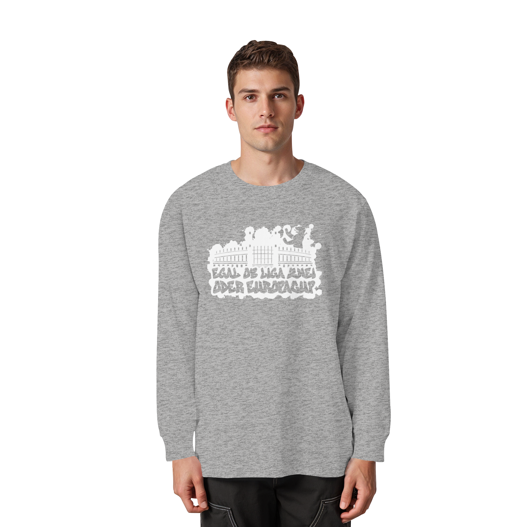 Egal ob Liga Zwei - Organic Heavy Oversized Longsleeve T-Shirt