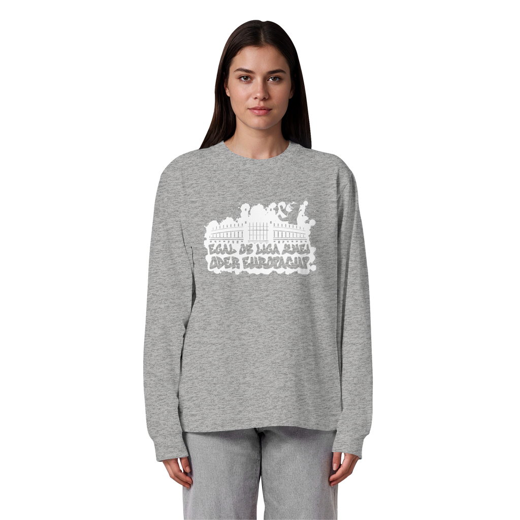 Egal ob Liga Zwei - Organic Heavy Oversized Longsleeve T-Shirt