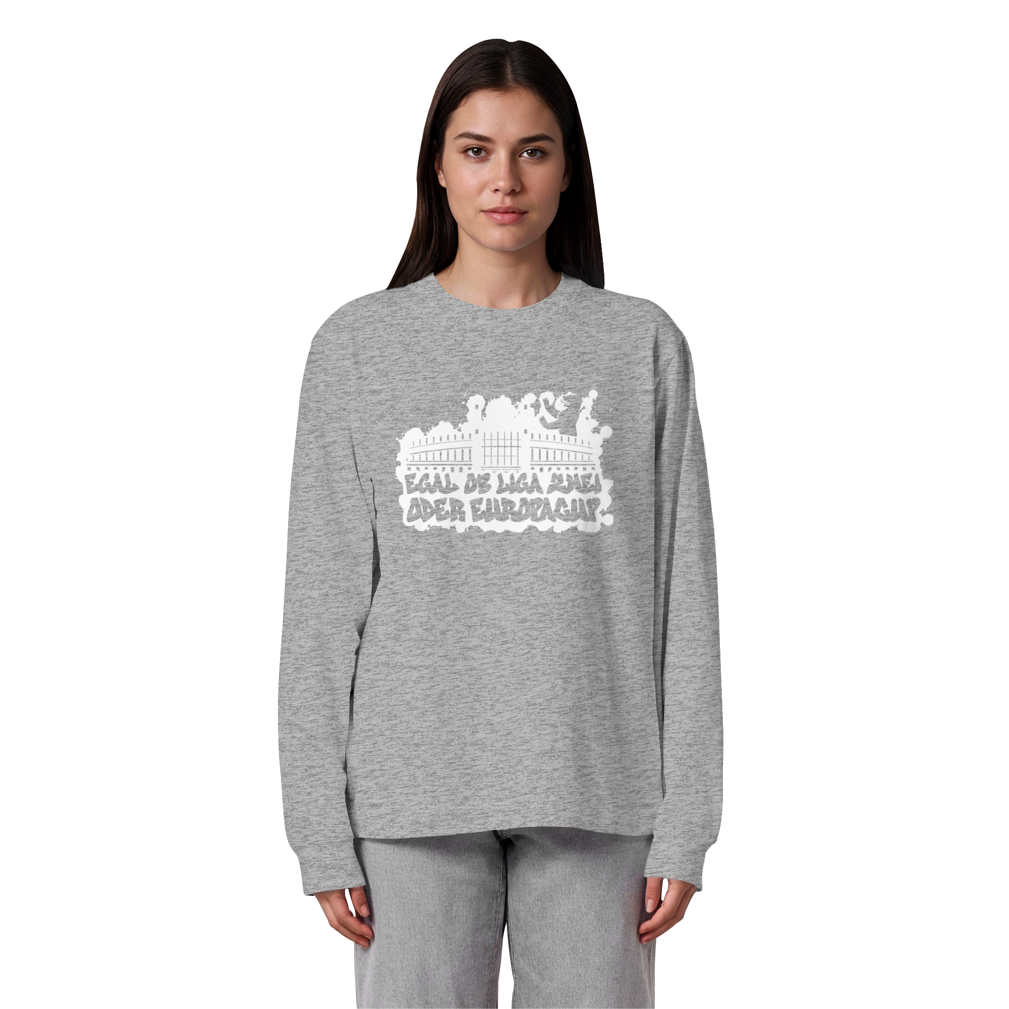 Egal ob Liga Zwei - Organic Heavy Oversized Longsleeve T-Shirt