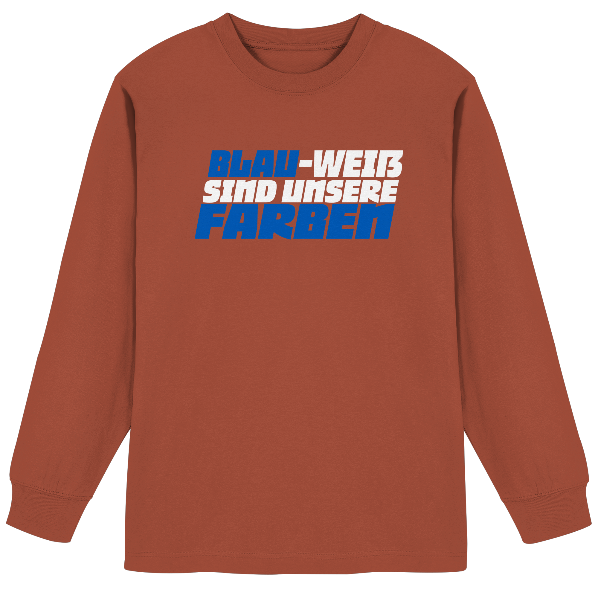 Blau-Weiß sind unsere Farbe - Organic Heavy Oversized Longsleeve T-Shirt