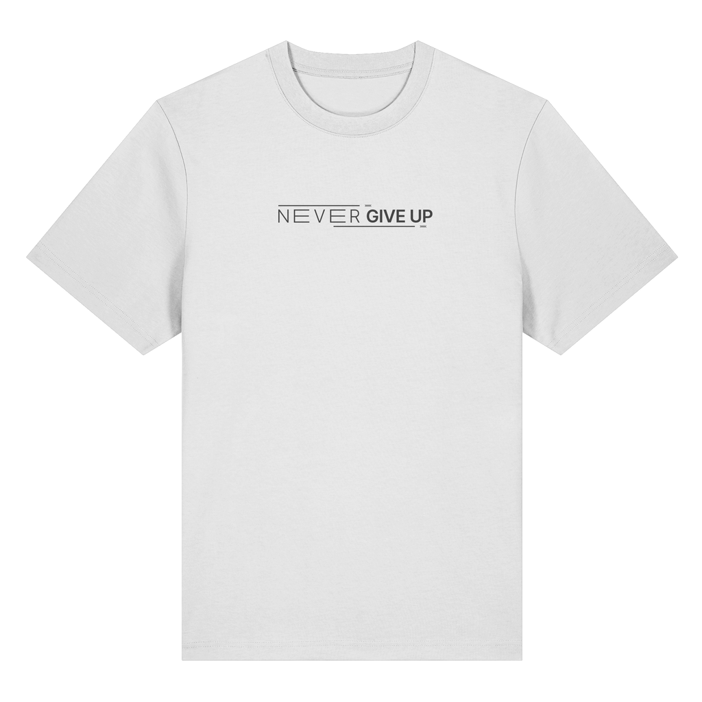 Never give up - Organic Heavy T-Shirt