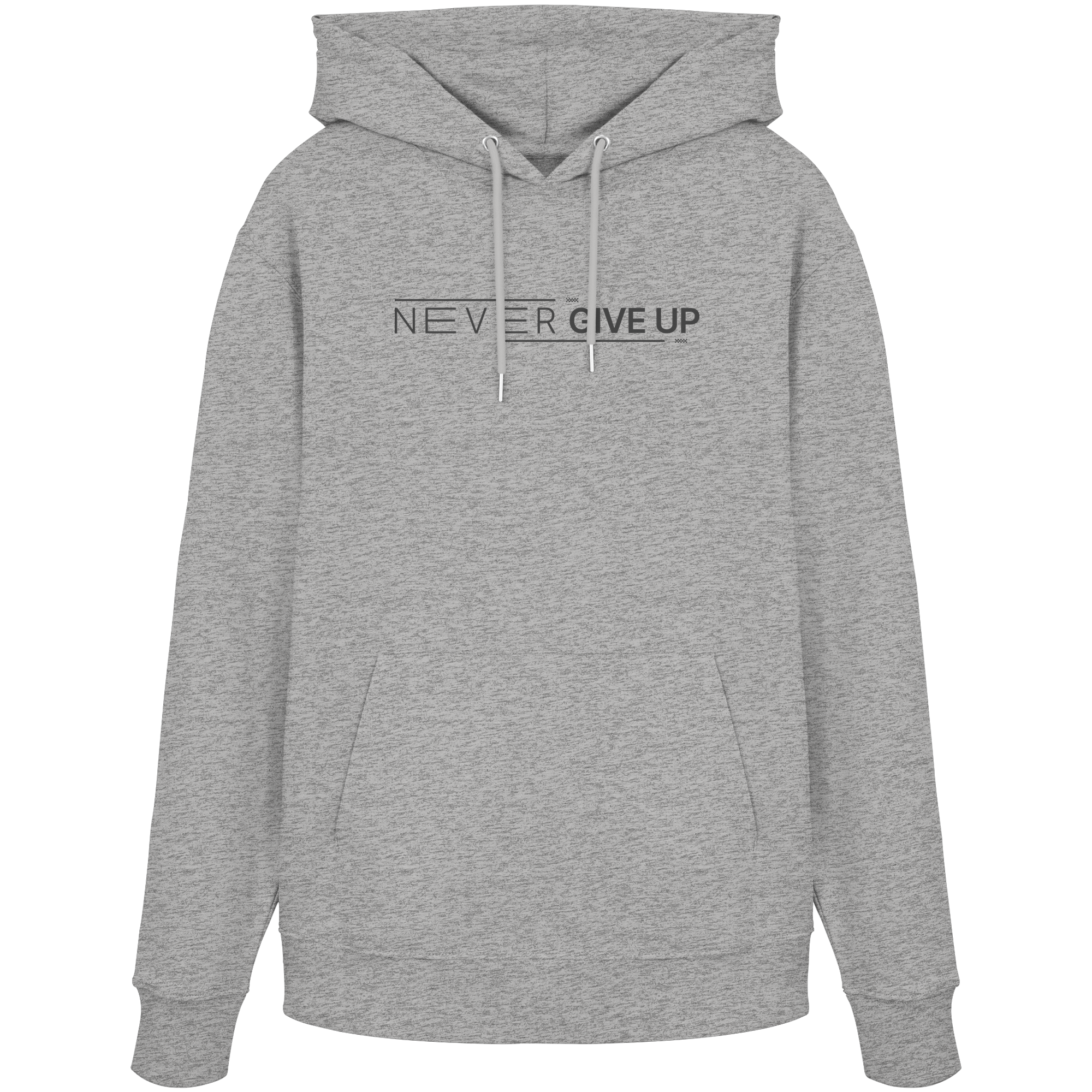Never give up - Organic Hoodie