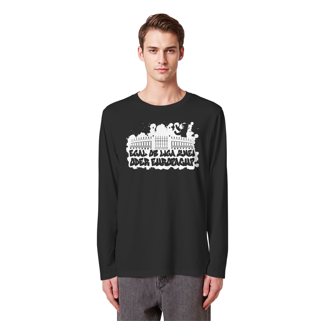 Egal ob Liga Zwei - Organic Longsleeve T-Shirt
