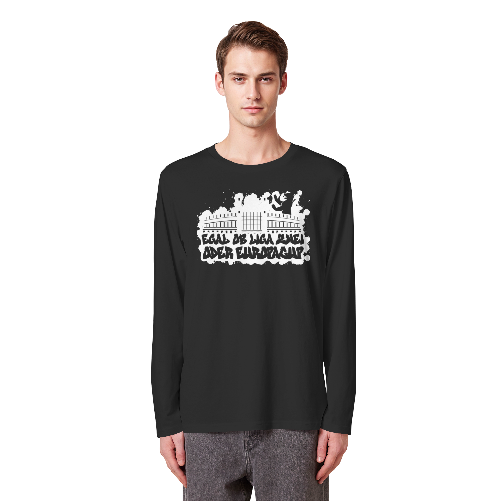 Egal ob Liga Zwei - Organic Longsleeve T-Shirt