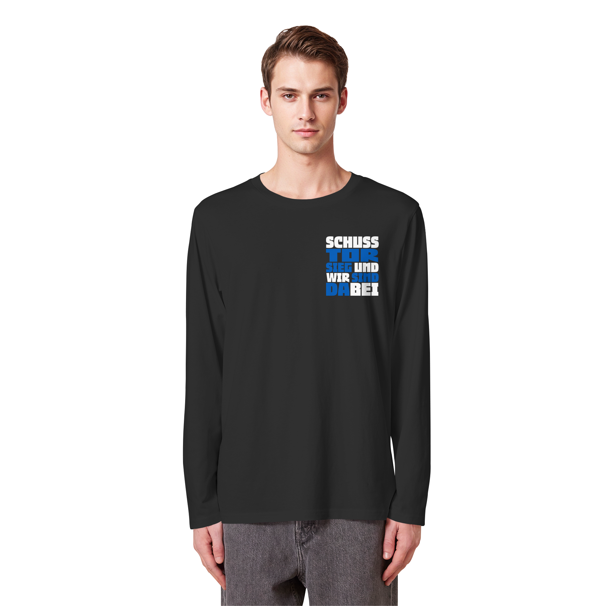 Schuss Tor Sieg - Organic Longsleeve T-Shirt