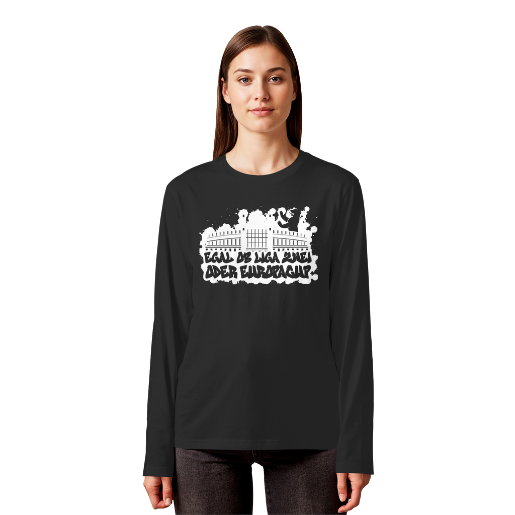 Egal ob Liga Zwei - Organic Longsleeve T-Shirt