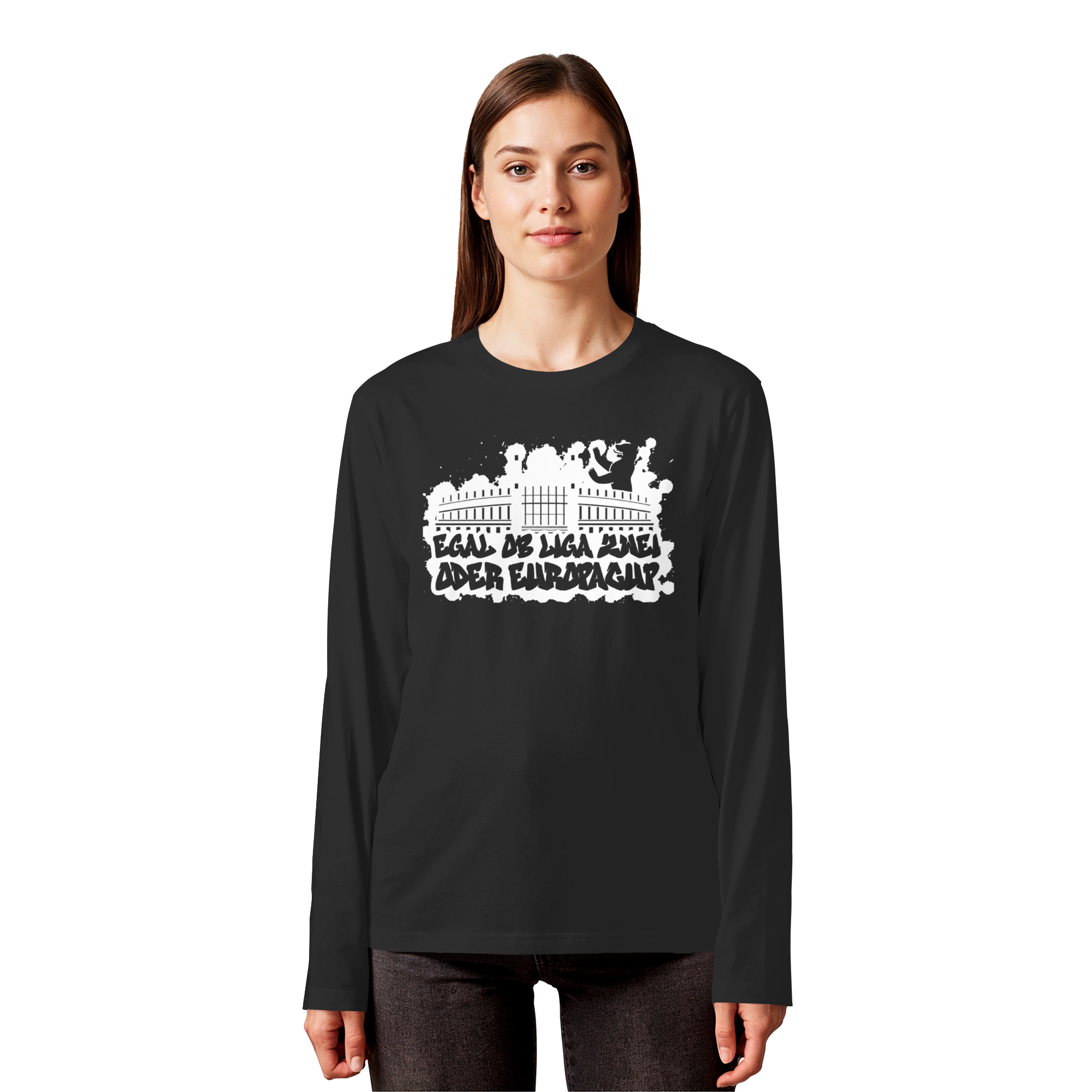 Egal ob Liga Zwei - Organic Longsleeve T-Shirt
