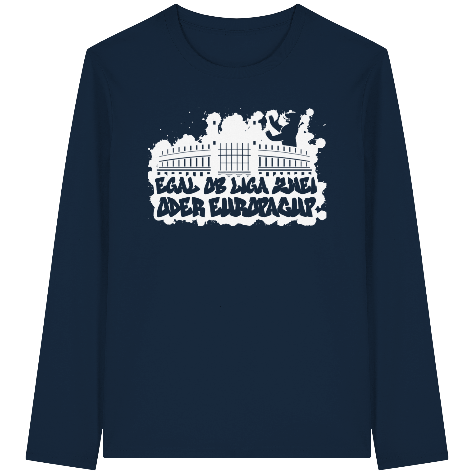 Egal ob Liga Zwei - Organic Longsleeve T-Shirt