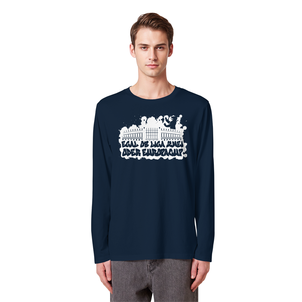 Egal ob Liga Zwei - Organic Longsleeve T-Shirt