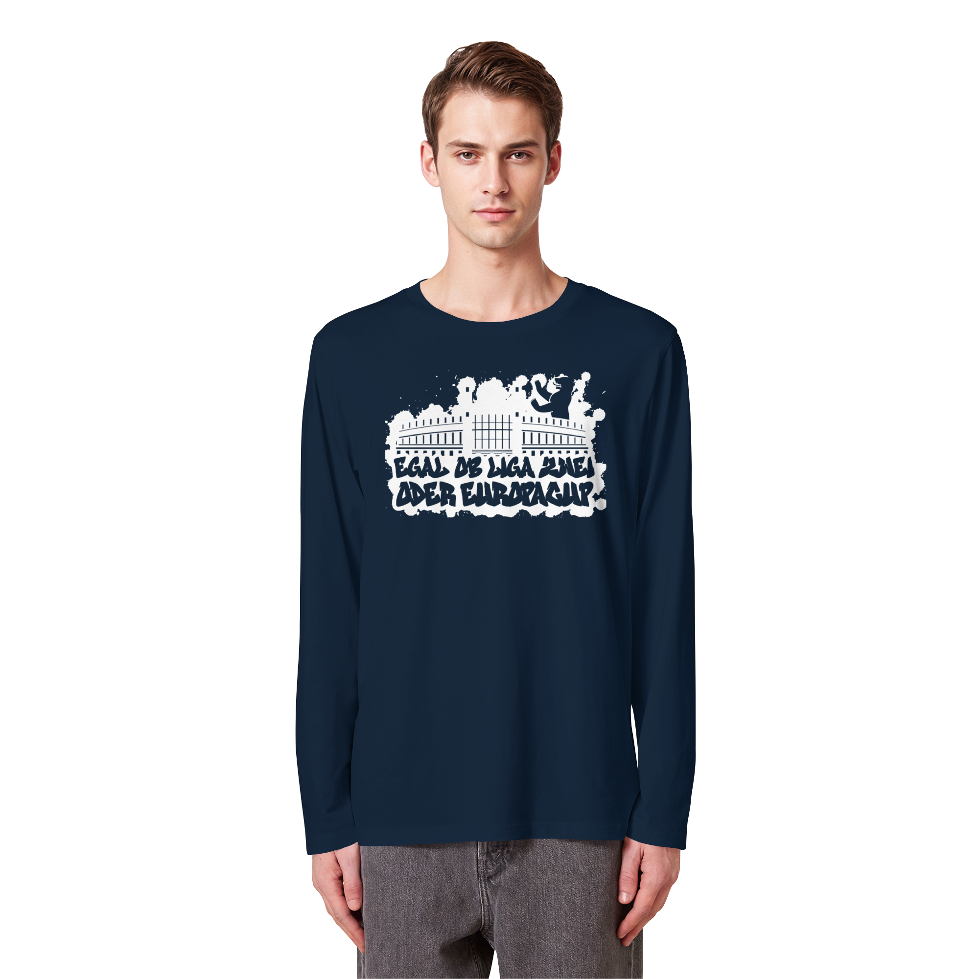 Egal ob Liga Zwei - Organic Longsleeve T-Shirt