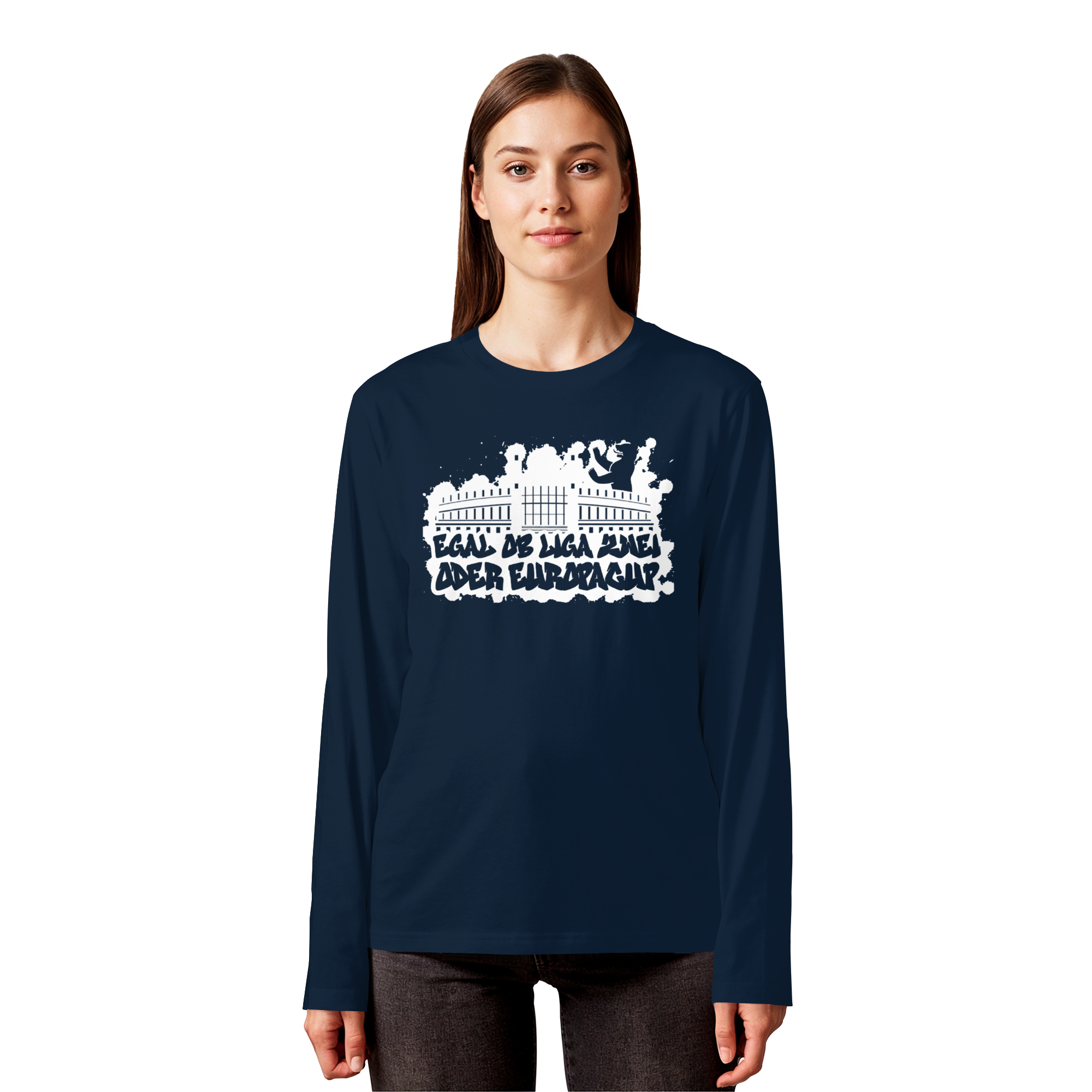Egal ob Liga Zwei - Organic Longsleeve T-Shirt