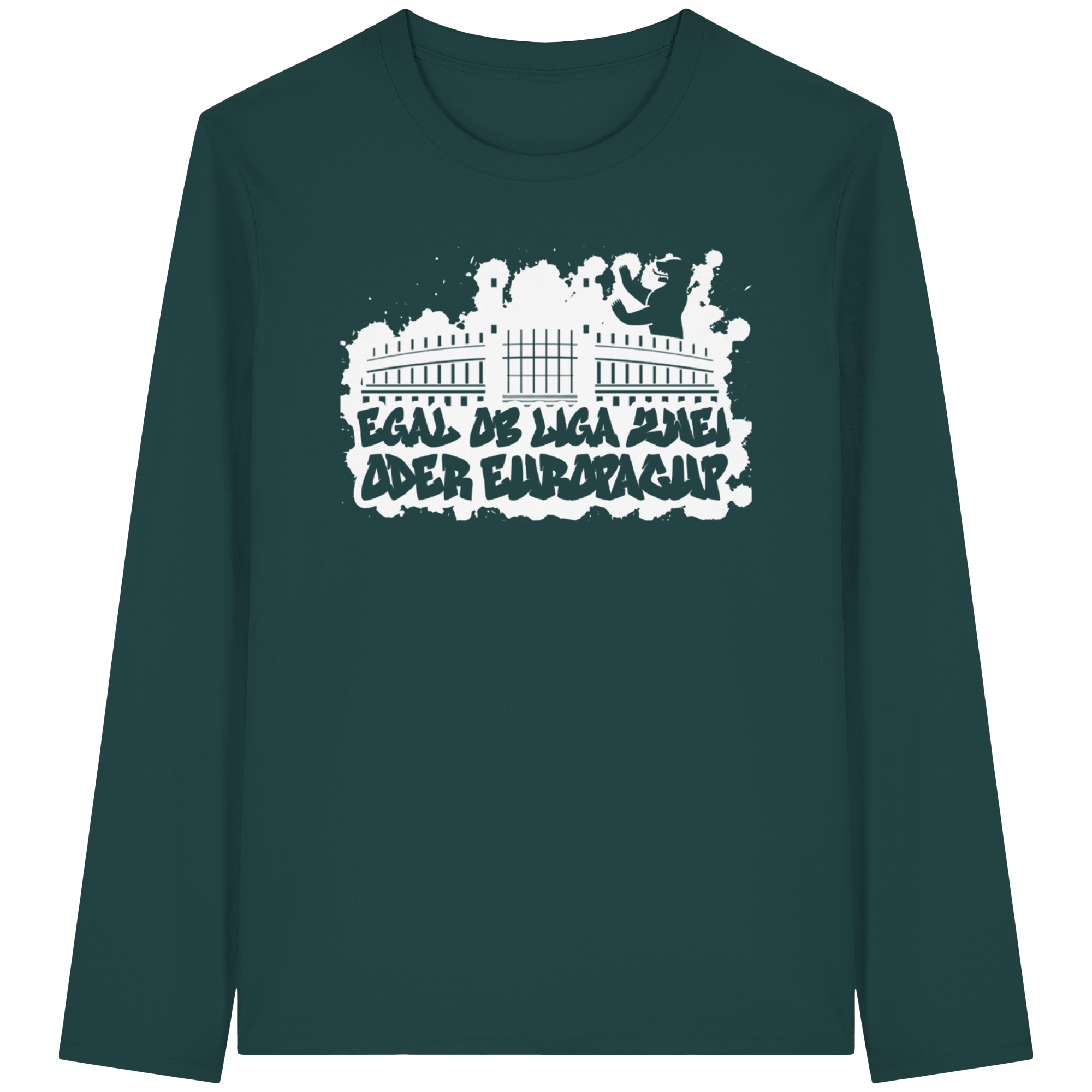 Egal ob Liga Zwei - Organic Longsleeve T-Shirt