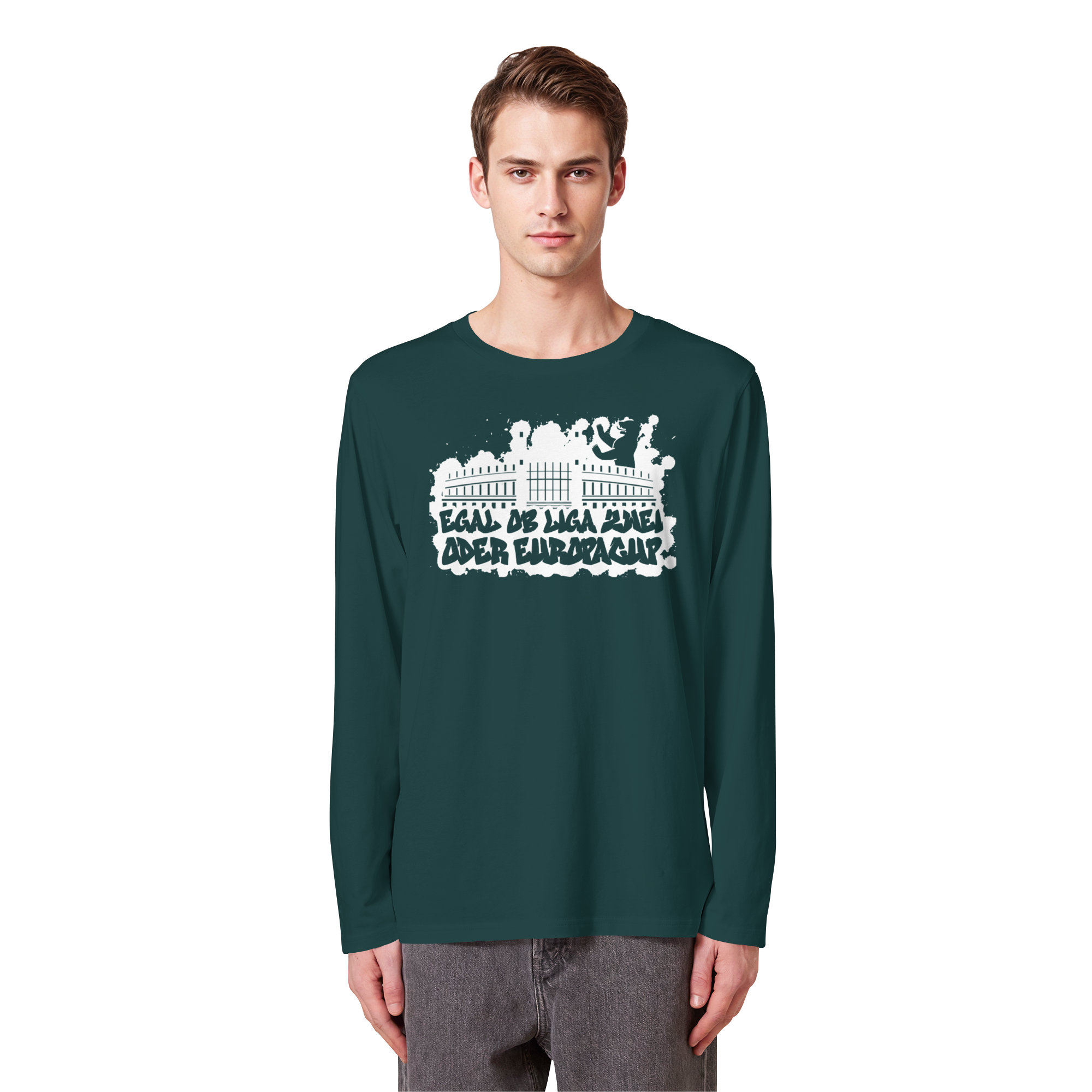 Egal ob Liga Zwei - Organic Longsleeve T-Shirt