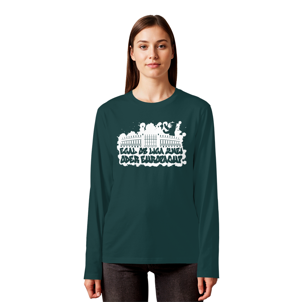 Egal ob Liga Zwei - Organic Longsleeve T-Shirt