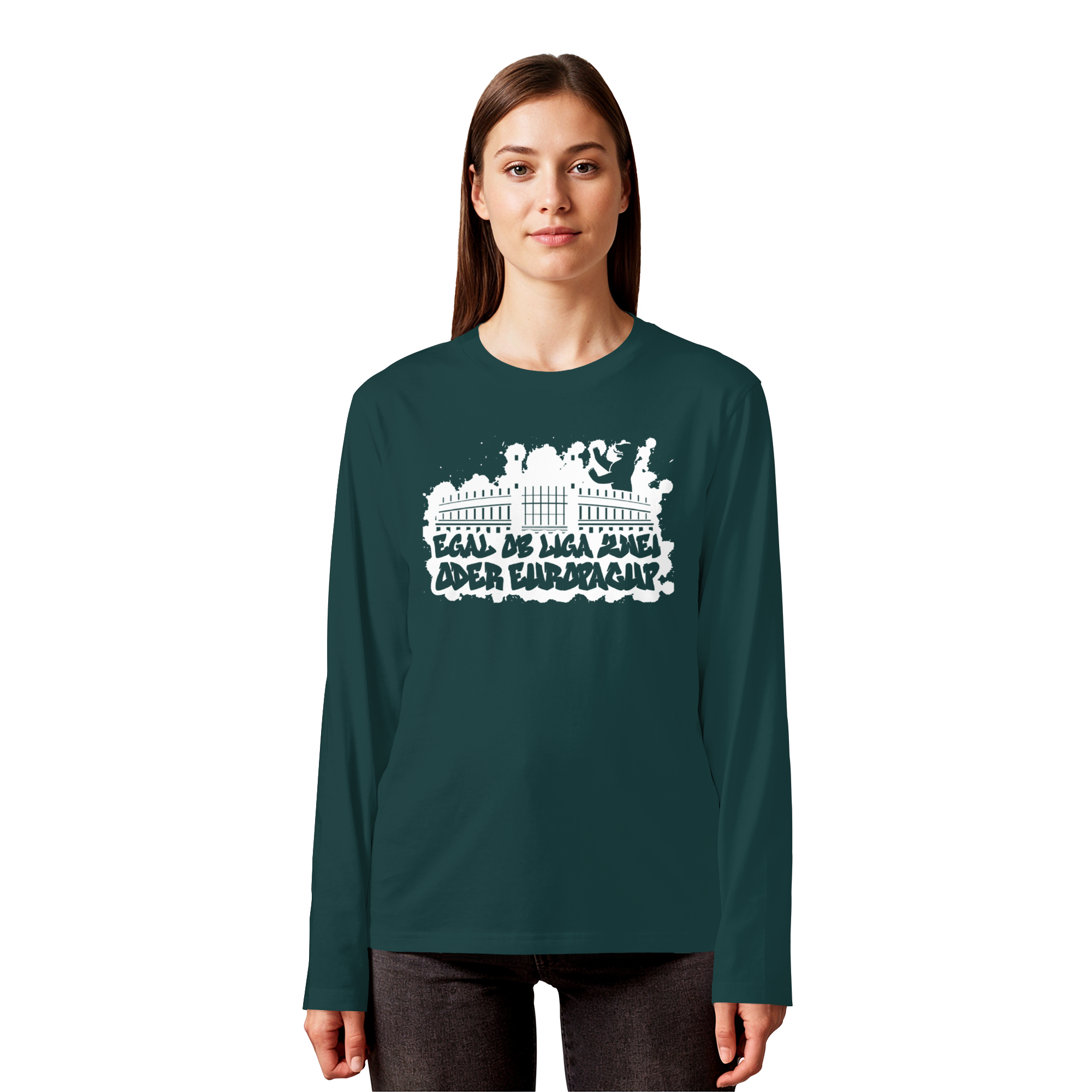 Egal ob Liga Zwei - Organic Longsleeve T-Shirt