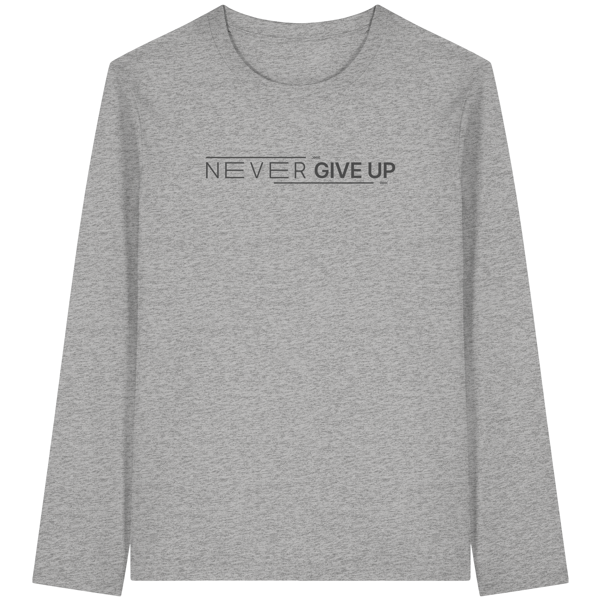 Never give up - Organic Longsleeve T-Shirt