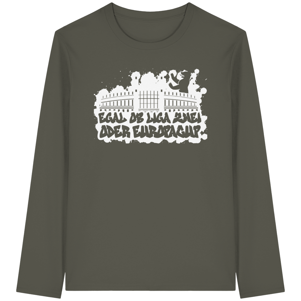 Egal ob Liga Zwei - Organic Longsleeve T-Shirt