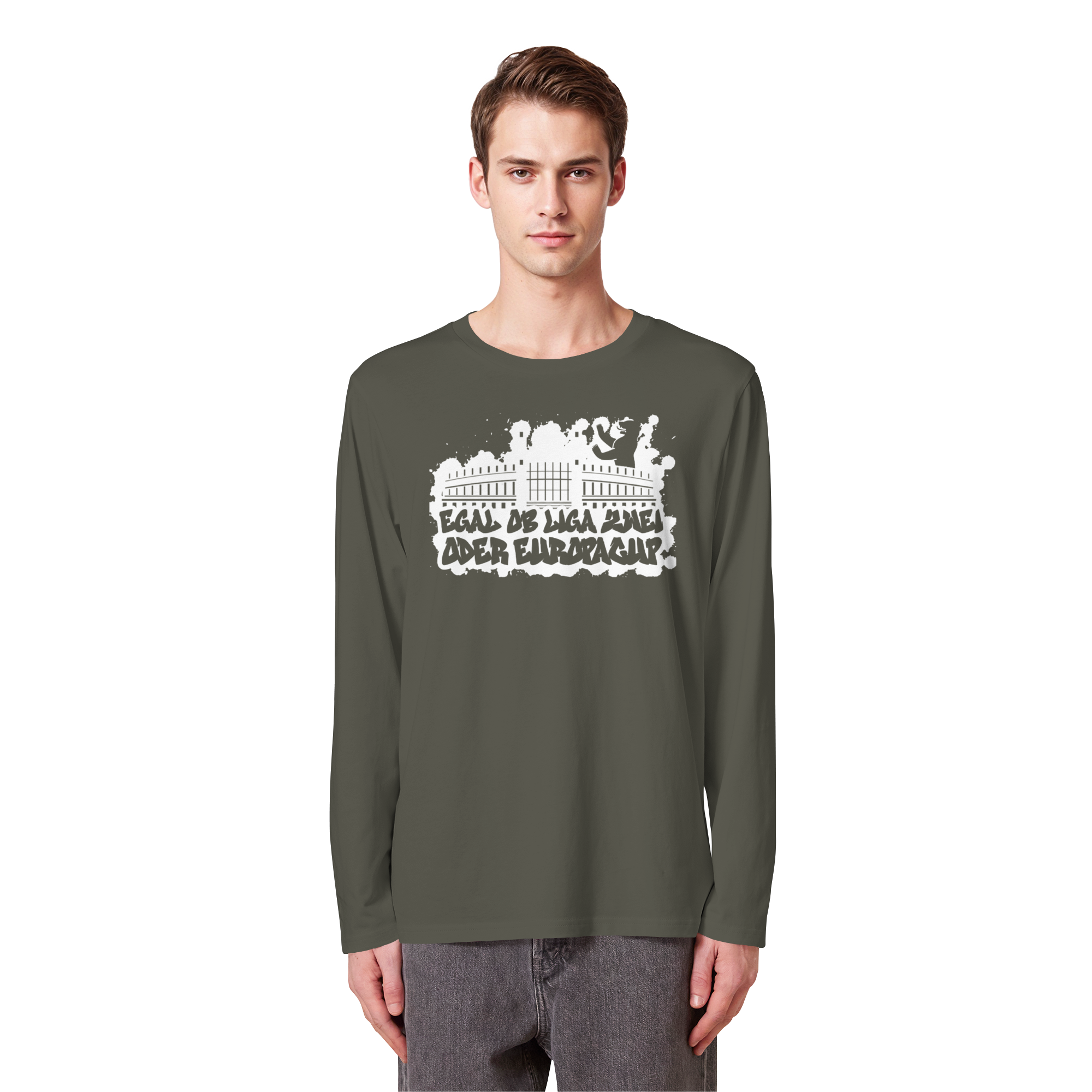 Egal ob Liga Zwei - Organic Longsleeve T-Shirt