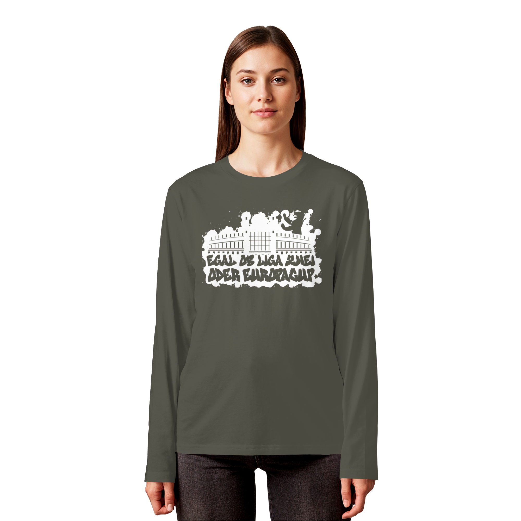 Egal ob Liga Zwei - Organic Longsleeve T-Shirt