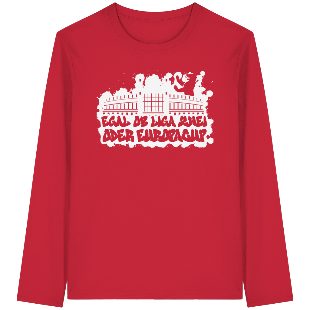 Egal ob Liga Zwei - Organic Longsleeve T-Shirt