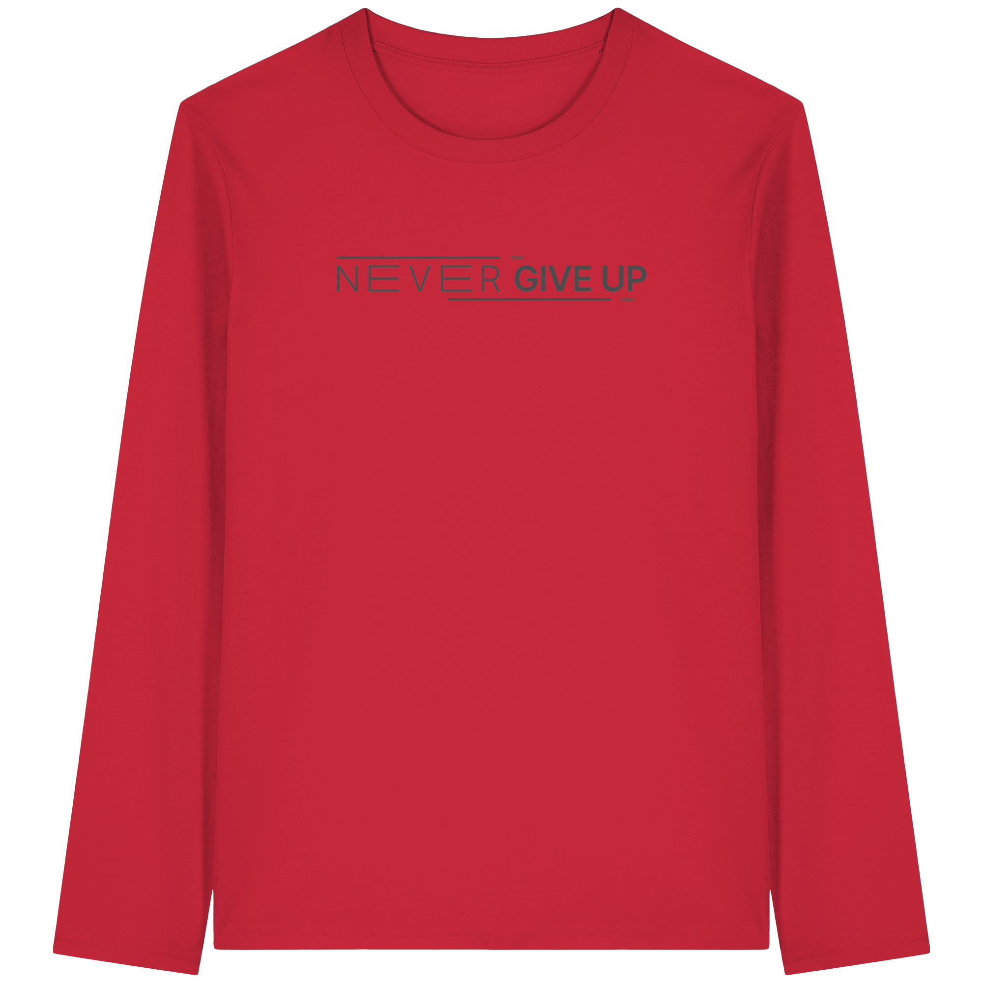 Never give up - Organic Longsleeve T-Shirt