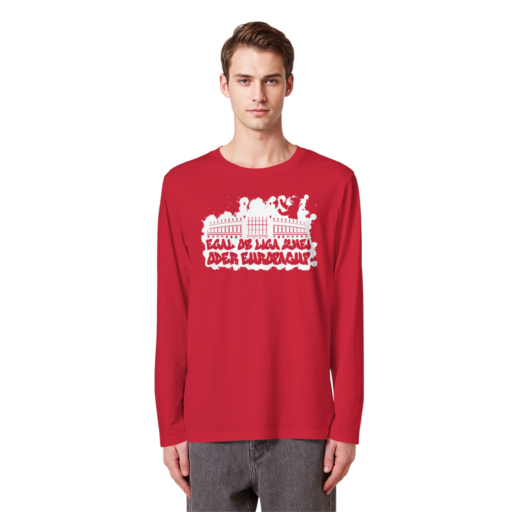 Egal ob Liga Zwei - Organic Longsleeve T-Shirt
