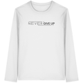 Never give up - Organic Longsleeve T-Shirt