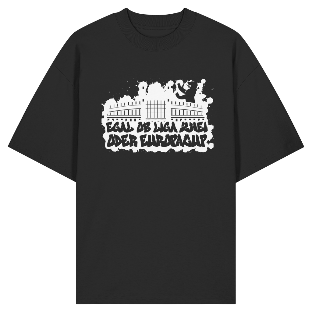 Egal ob Liga Zwei - Organic Oversize Shirt
