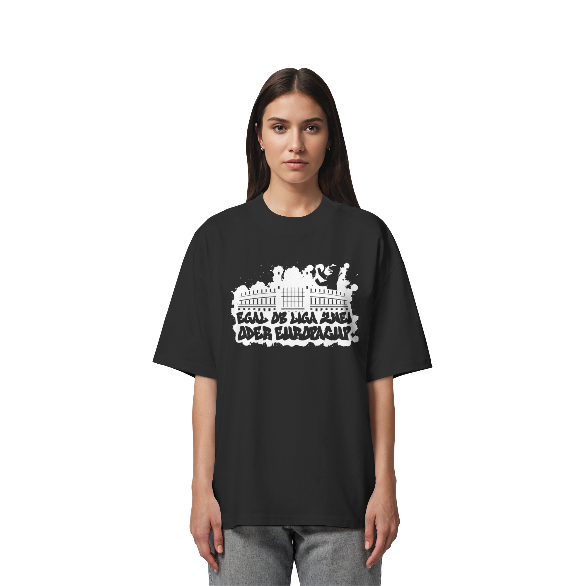 Egal ob Liga Zwei - Organic Oversize Shirt