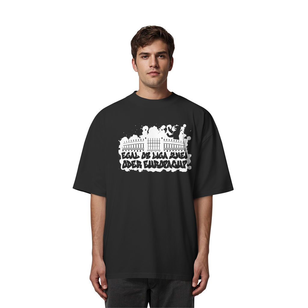 Egal ob Liga Zwei - Organic Oversize Shirt