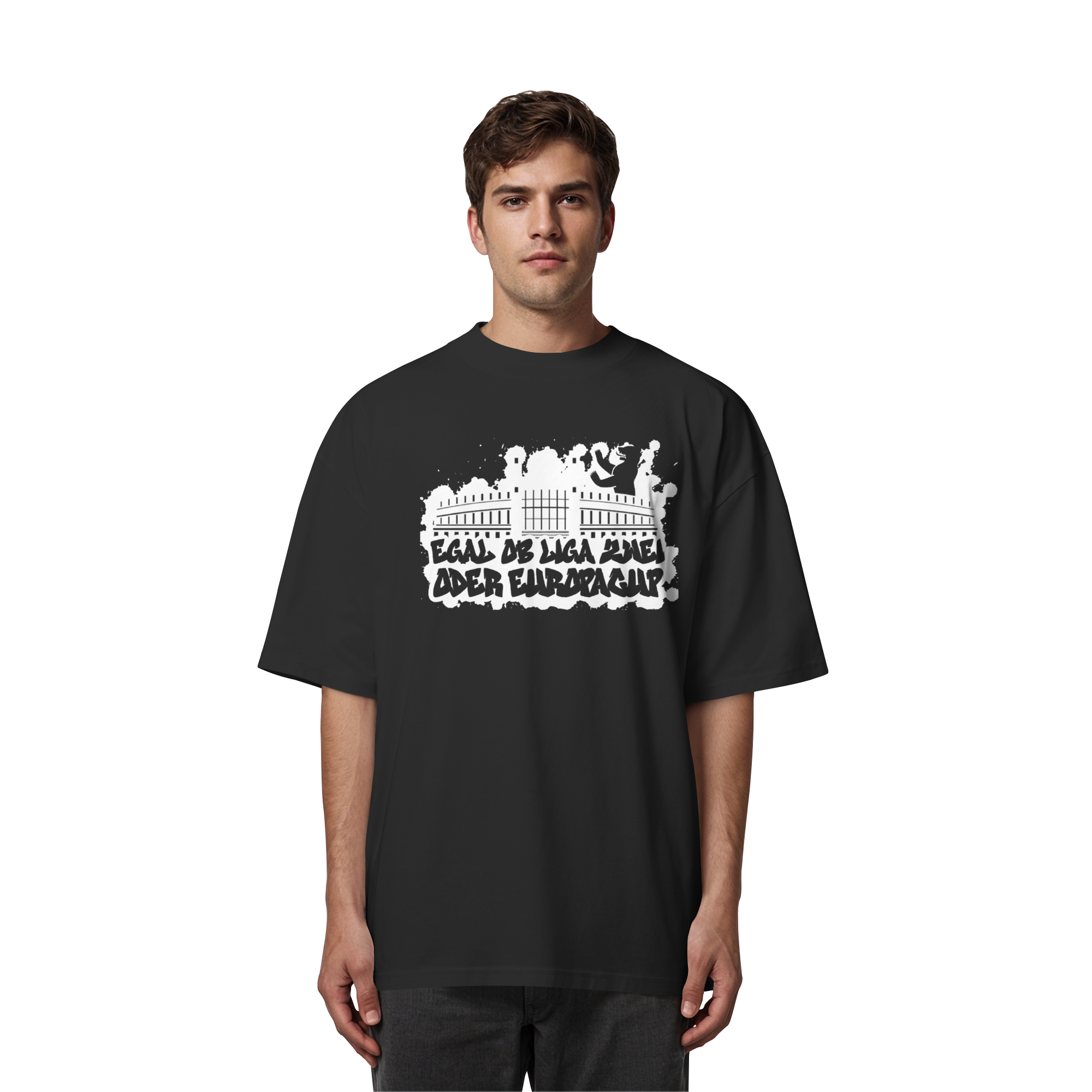 Egal ob Liga Zwei - Organic Oversize Shirt