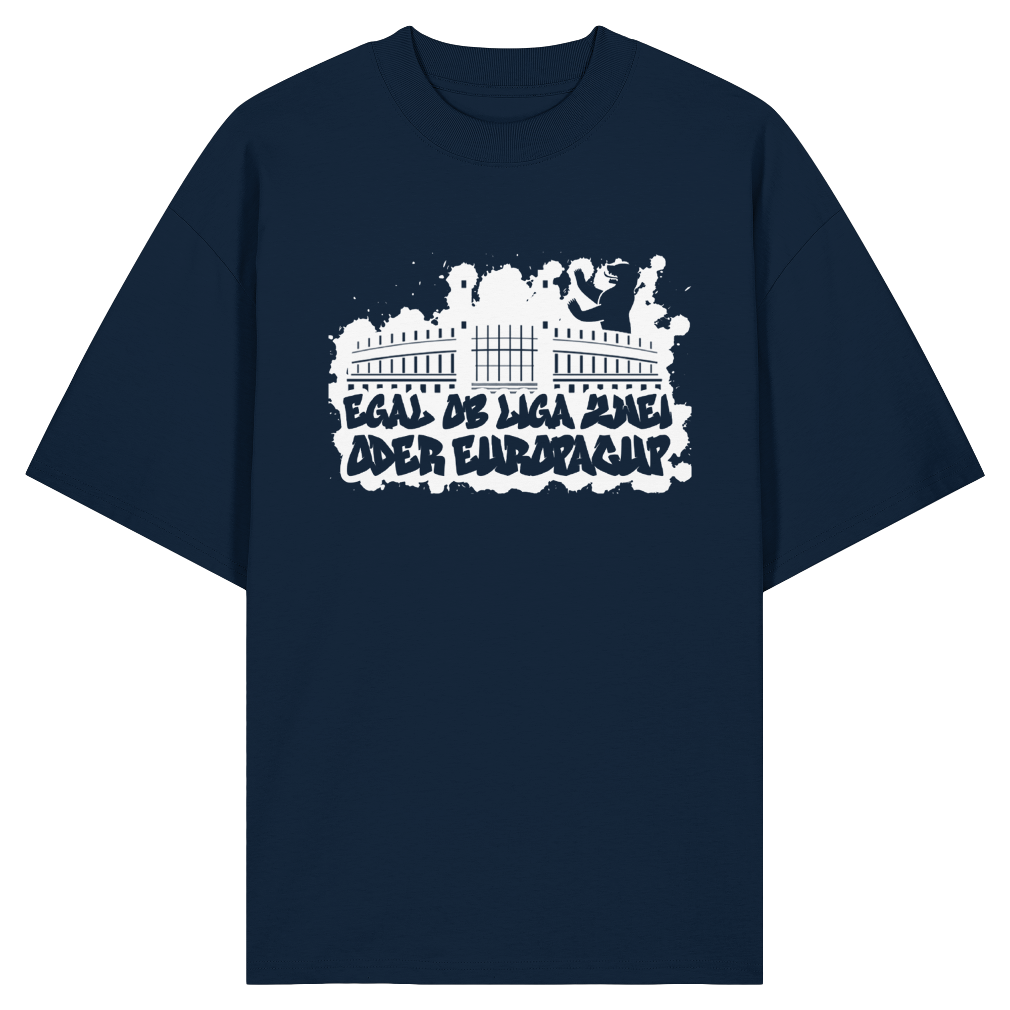 Egal ob Liga Zwei - Organic Oversize Shirt