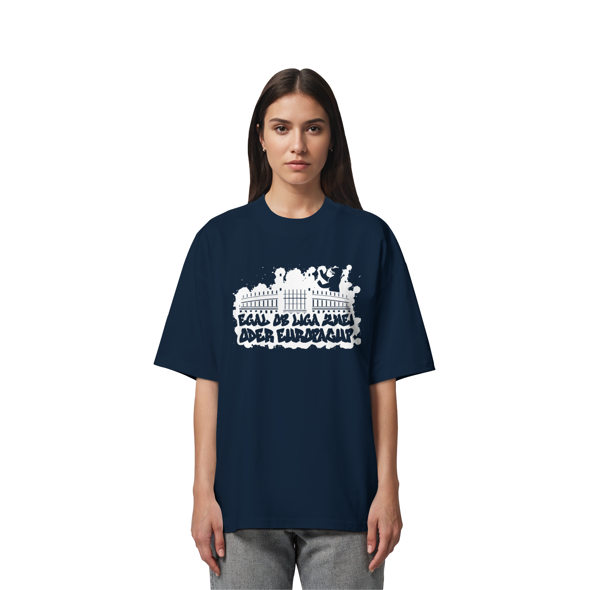 Egal ob Liga Zwei - Organic Oversize Shirt